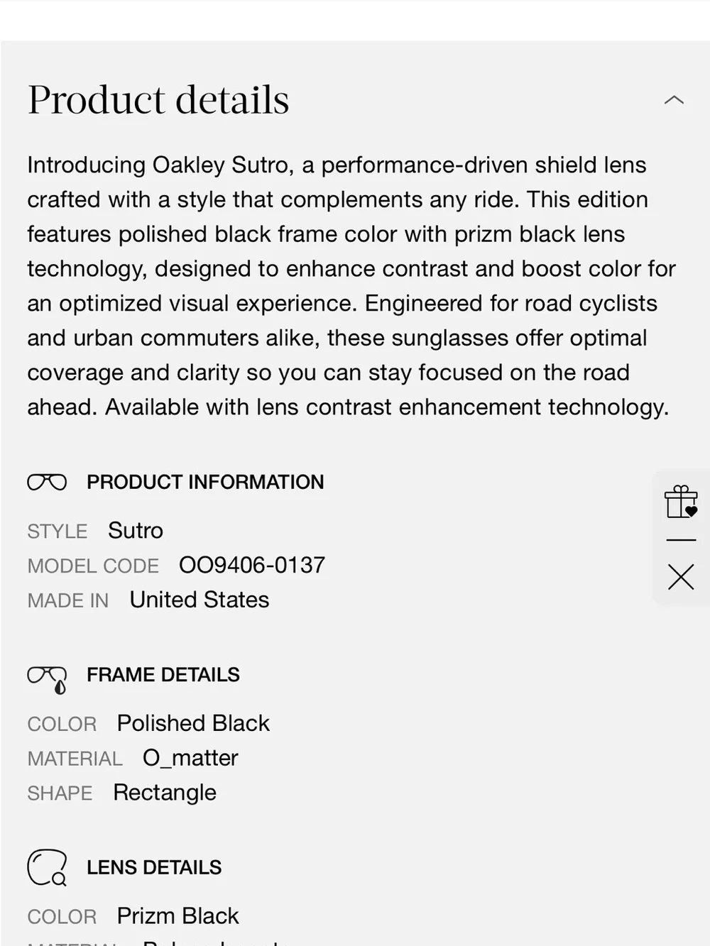 Oakley Sutro Shield Sunglasses